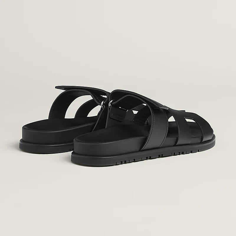 Hermes black sandals